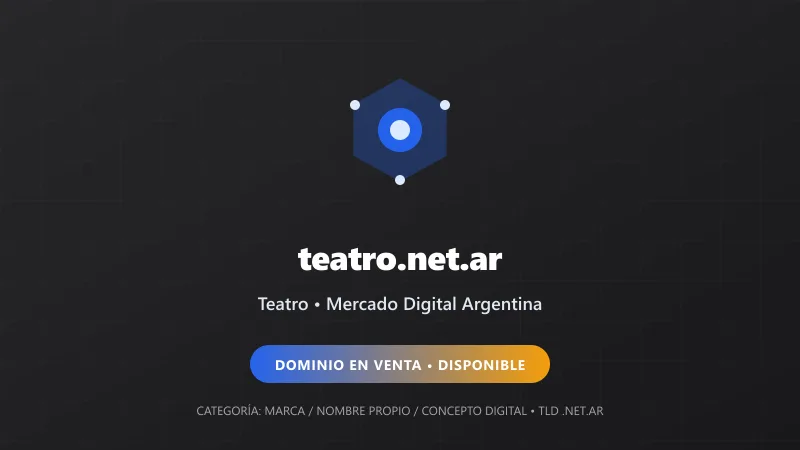 Identidad gráfica y activo digital para Teatro en Argentina